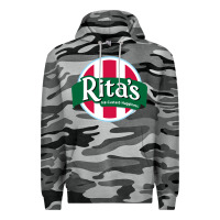 Slate Camo rita's italian ice cafe Premium Hoodie - linhVisuals