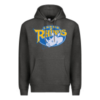 Charcoal Heather leed rhinos Premium Hoodie - linhVisuals