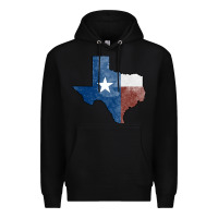 Black Texas Watercolor Map Premium Hoodie - Jasminsmagicworld