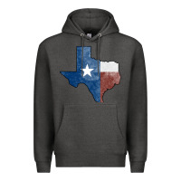 Charcoal Heather Texas Watercolor Map Premium Hoodie - Jasminsmagicworld