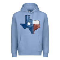 Colony Blue Texas Watercolor Map Premium Hoodie - Jasminsmagicworld