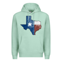 Seafoam Texas Watercolor Map Premium Hoodie - Jasminsmagicworld