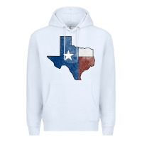 White Texas Watercolor Map Premium Hoodie - Jasminsmagicworld