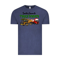 Vintage Denim Santa's Favorite Truck Driver Vintage Tee - LillyAllenDesigns