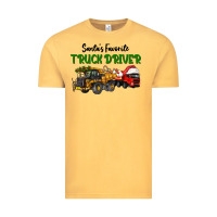 Vintage Mustard Santa's Favorite Truck Driver Vintage Tee - LillyAllenDesigns