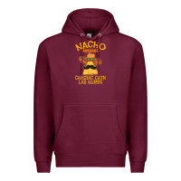 Burgundy nacho average cardiac cath lab nurse cinco de mayo mexican Premium Hoodie - linhVisuals