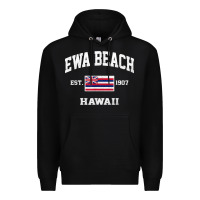 Ewa Beach Hawaii Hi Vintage State Athletic Style T Shirt Premium Hoodie | Teevron