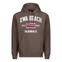 Coffee ewa beach hawaii hi vintage state athletic style t shirt Premium Hoodie - linhVisuals