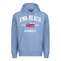 Colony Blue ewa beach hawaii hi vintage state athletic style t shirt Premium Hoodie - linhVisuals