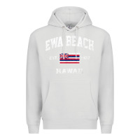 Dove Grey ewa beach hawaii hi vintage state athletic style t shirt Premium Hoodie - linhVisuals