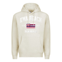 Oatmeal Heather ewa beach hawaii hi vintage state athletic style t shirt Premium Hoodie - linhVisuals