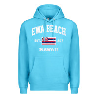 Ocean Blue ewa beach hawaii hi vintage state athletic style t shirt Premium Hoodie - linhVisuals