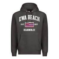 Smoke ewa beach hawaii hi vintage state athletic style t shirt Premium Hoodie - linhVisuals