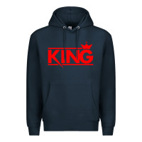 Navy king Premium Hoodie - linhVisuals