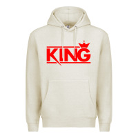 Oatmeal Heather king Premium Hoodie - linhVisuals