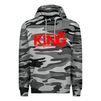 Slate Camo king Premium Hoodie - linhVisuals