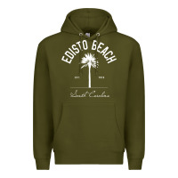 Army Green edisto beach sc palm tree edisto beach gift pullover hoodie Premium Hoodie - linhVisuals