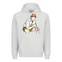 Dove Grey russell coight Premium Hoodie - linhVisuals