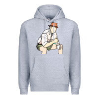 Heather Grey russell coight Premium Hoodie - linhVisuals