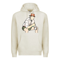 Oatmeal Heather russell coight Premium Hoodie - linhVisuals