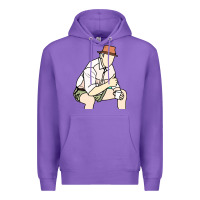 Purple russell coight Premium Hoodie - linhVisuals
