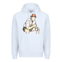 White russell coight Premium Hoodie - linhVisuals