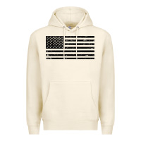 Tofu black american flag distressed effect minimalist premium Premium Hoodie - linhVisuals