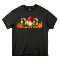 Asphalt Baseball And Softball Dad Libbey Glass Heavy Core Tee - BundleAndBundleShop
