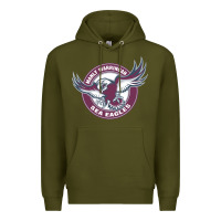 Army Green manly warringah sea eagles Premium Hoodie - linhVisuals