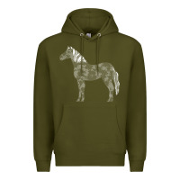 Army Green horse lover t  shirthorse t  shirt (1) Premium Hoodie - linhVisuals