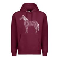 Burgundy horse lover t  shirthorse t  shirt (1) Premium Hoodie - linhVisuals
