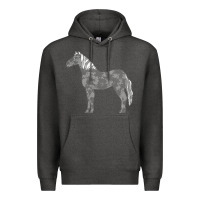 Charcoal Heather horse lover t  shirthorse t  shirt (1) Premium Hoodie - linhVisuals