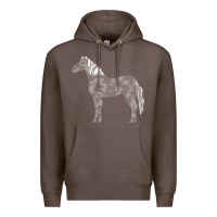 Coffee horse lover t  shirthorse t  shirt (1) Premium Hoodie - linhVisuals