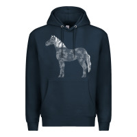 Navy horse lover t  shirthorse t  shirt (1) Premium Hoodie - linhVisuals