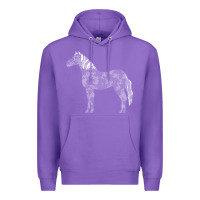 Purple horse lover t  shirthorse t  shirt (1) Premium Hoodie - linhVisuals