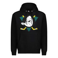 Black the mighty ducks classic Premium Hoodie - linhVisuals