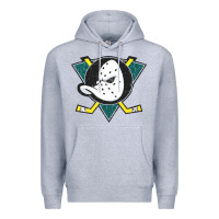 Heather Grey the mighty ducks classic Premium Hoodie - linhVisuals