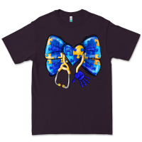 Plum Down Syndrome Ribbon Premium Tee - CowhideDigitalArt