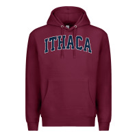 Burgundy ithaca new york ny vintage sports design navy design t shirt Premium Hoodie - linhVisuals