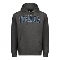 Charcoal Heather ithaca new york ny vintage sports design navy design t shirt Premium Hoodie - linhVisuals