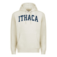 Oatmeal Heather ithaca new york ny vintage sports design navy design t shirt Premium Hoodie - linhVisuals