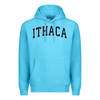 Ocean Blue ithaca new york ny vintage sports design navy design t shirt Premium Hoodie - linhVisuals