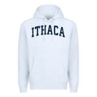 White ithaca new york ny vintage sports design navy design t shirt Premium Hoodie - linhVisuals