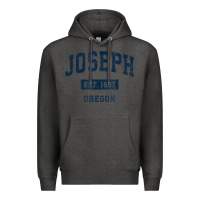 Charcoal Heather joseph oregon or vintage sports established navy design t shirt Premium Hoodie - linhVisuals