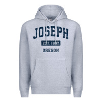 Heather Grey joseph oregon or vintage sports established navy design t shirt Premium Hoodie - linhVisuals
