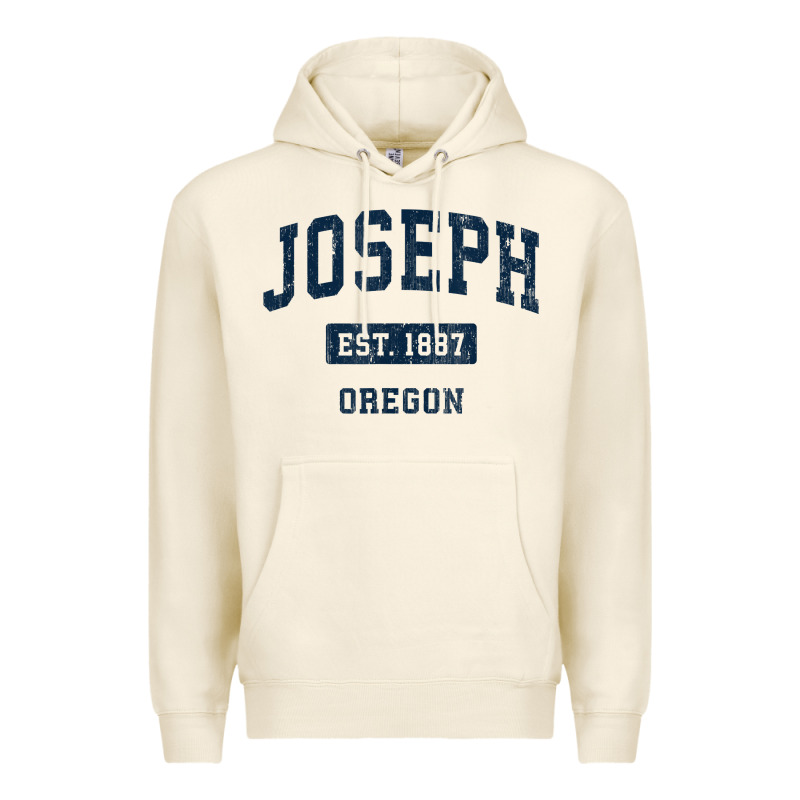 Joseph Oregon Or Vintage Sports Established Navy Design T Shirt Premium Hoodie by linhVisuals | Teevron