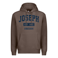 Coffee joseph oregon or vintage sports established navy design t shirt Premium Hoodie - linhVisuals