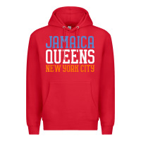 Red jamaica queens new york ny t shirt Premium Hoodie - linhVisuals
