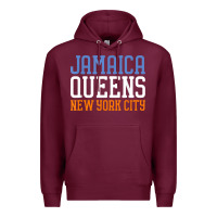 Burgundy jamaica queens new york ny t shirt Premium Hoodie - linhVisuals