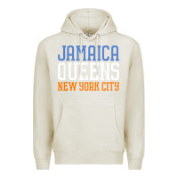Oatmeal Heather jamaica queens new york ny t shirt Premium Hoodie - linhVisuals